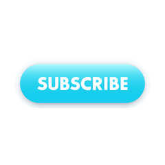 Fototapeta premium subscribe button for web, blue on white, vector illustration