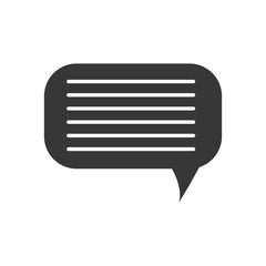 bubble communication message speak icon. Isolated and flat illustration. Vector graphic