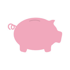 piggy money financial item commerce icon. Isolated and flat illustration. Vector graphic