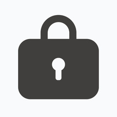 Lock icon. Privacy locker sign.