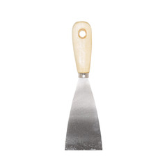 New putty knife isolated on white
