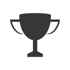 trophy cup winner competition sport icon. Isolated and flat illustration. Vector graphic
