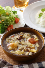チーズカレー　サラダ＆ドリンクセット