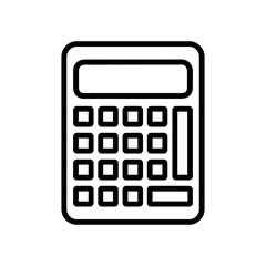 calculator math count school icon. Isolated and flat illustration. Vector graphic