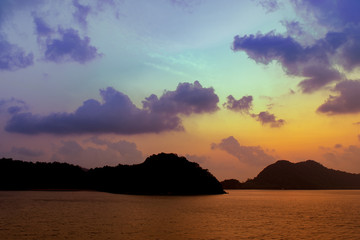seascape in twilight