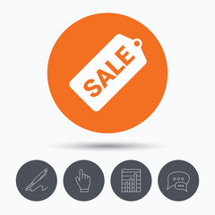 Sale coupon icon. Special offer tag sign.