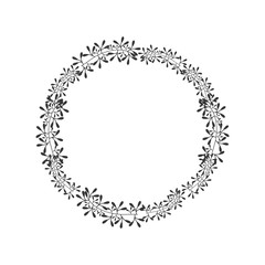 wreath crown garden decoration floral icon. Isolated and flat illustration. Vector graphic