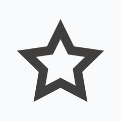 Star icon. Favorite or best sign.