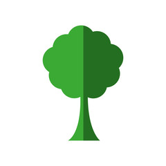 tree green nature plant icon. Isolated and flat illustration. Vector graphic