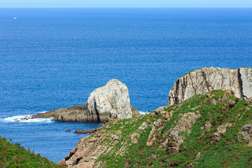 Fototapeta na wymiar Rocks near Silencio beach (Spain).