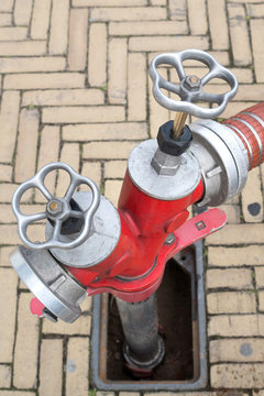 underground hydrant with Storz hose connections