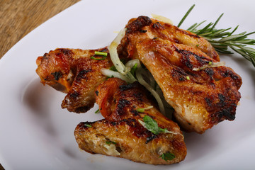 Grilled chicken wings