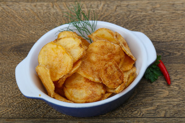 Natural potato chips
