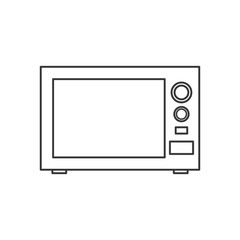 microwave house technology appliance icon. Isolated and flat illustration. Vector graphic
