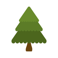 Fototapeta premium pine tree merry christmas celebration icon. Isolated and flat illustration. Vector graphic
