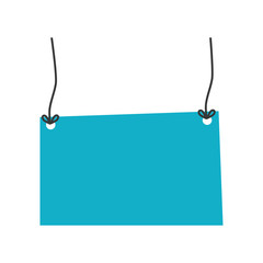 label blue tag banner icon. Isolated and flat illustration. Vector graphic