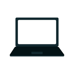 laptop gadget device technology icon. Isolated and flat illustration. Vector graphic