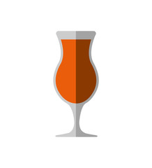 cocktail drink alcohol glass beverage icon. Isolated and flat illustration. Vector graphic