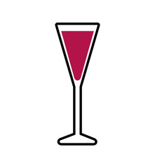 cocktail drink alcohol glass beverage icon. Isolated and flat illustration. Vector graphic
