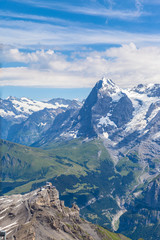 Stunning view of Eiger from Schilthorn