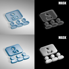 szklana ikona 3D vektor © vempireart