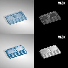 szklana ikona 3D vektor © vempireart