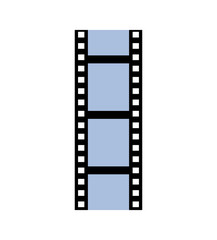 Obraz premium film strip movie cinema icon. Isolated and flat illustration. Vector graphic