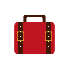 suitcase baggage luggage travel icon. Isolated and flat illustration. Vector graphic