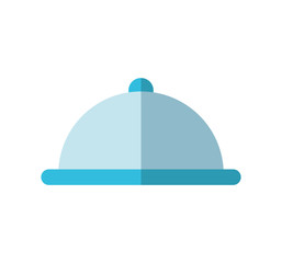 Fototapeta premium menu plate food hotel service icon. Isolated and flat illustration. Vector graphic