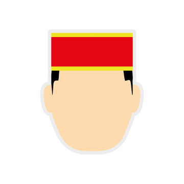 recommend clip art: bellboy male hat hotel service icon. Isolated and flat illustration. Vector graphic