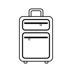 Obraz premium bag baggage luggage travel icon. Isolated and flat illustration. Vector graphic
