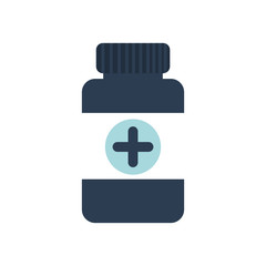 medicine jar medical health care icon. Isolated and flat illustration. Vector graphic
