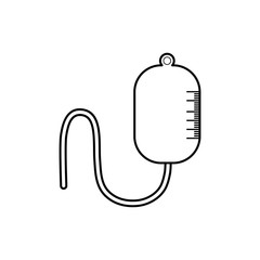 blood bag medical health care icon. Isolated and flat illustration. Vector graphic