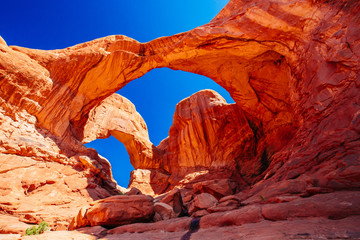 Fototapeta Double Arch in Arches National Park, Utah, USA obraz