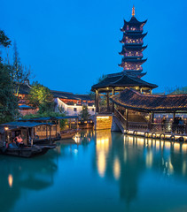Fototapeta premium Wuzhen at night