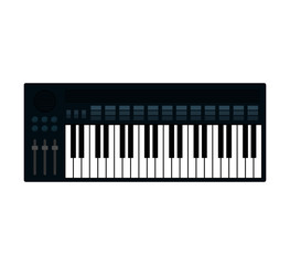 Fototapeta premium piano instrument music sound icon. Isolated and flat illustration. Vector graphic