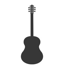 Naklejka premium guitar instrument music sound icon. Isolated and flat illustration. Vector graphic