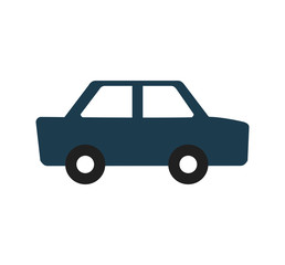 auto blue car transportation icon. Isolated and flat illustration. Vector graphic