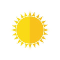sunny sun abstract sunshine icon. Isolated and flat illustration. Vector graphic
