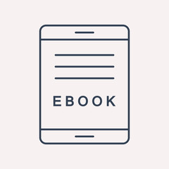 Vector Simple Logo Template Ebook