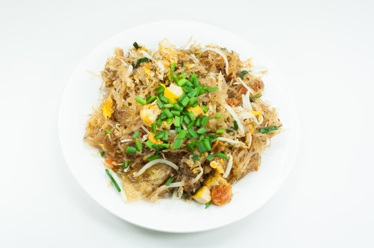 vermicelli Pad Thai, Thailand's national dishes,  Thai style noodles