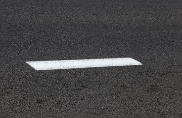 markings on the road