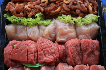 Small pieces of meat