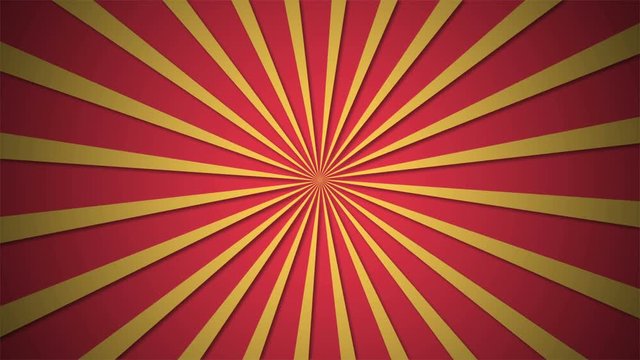 A simple rotating sun ray animation. Ultra HD video fotage with alpha