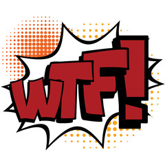 Isolated comic expression