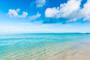 Fototapeta premium Beach, sea, landscape. Okinawa, Japan, Asia.