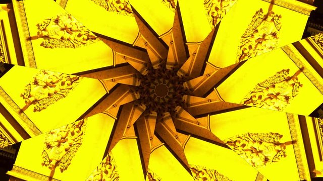 Architecture kaleidoscope from the arc de triomphe