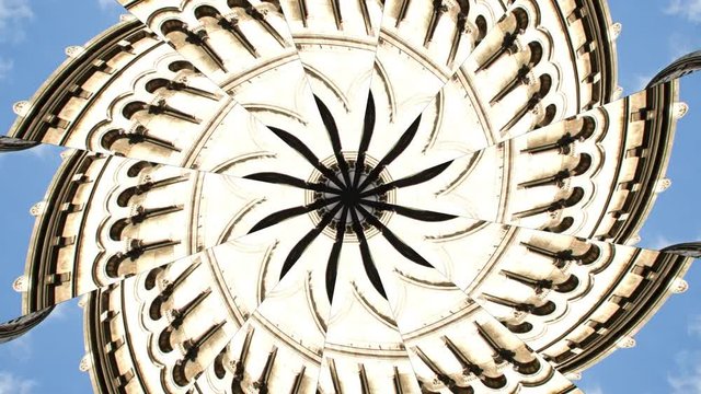 Architecture kaleidoscope from the sacre coeur
