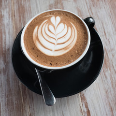 hot mocha on the table