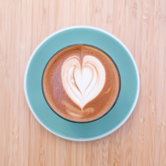 hot mocha on the table